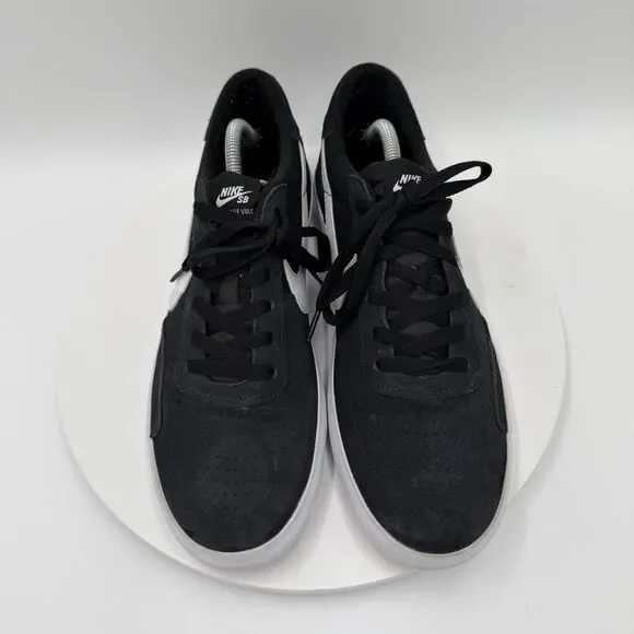 Nike NB Heritage Vulc SB Casual Sneakers Black White Mens Sz 11 Suede Canvas - Picture 3 of 8